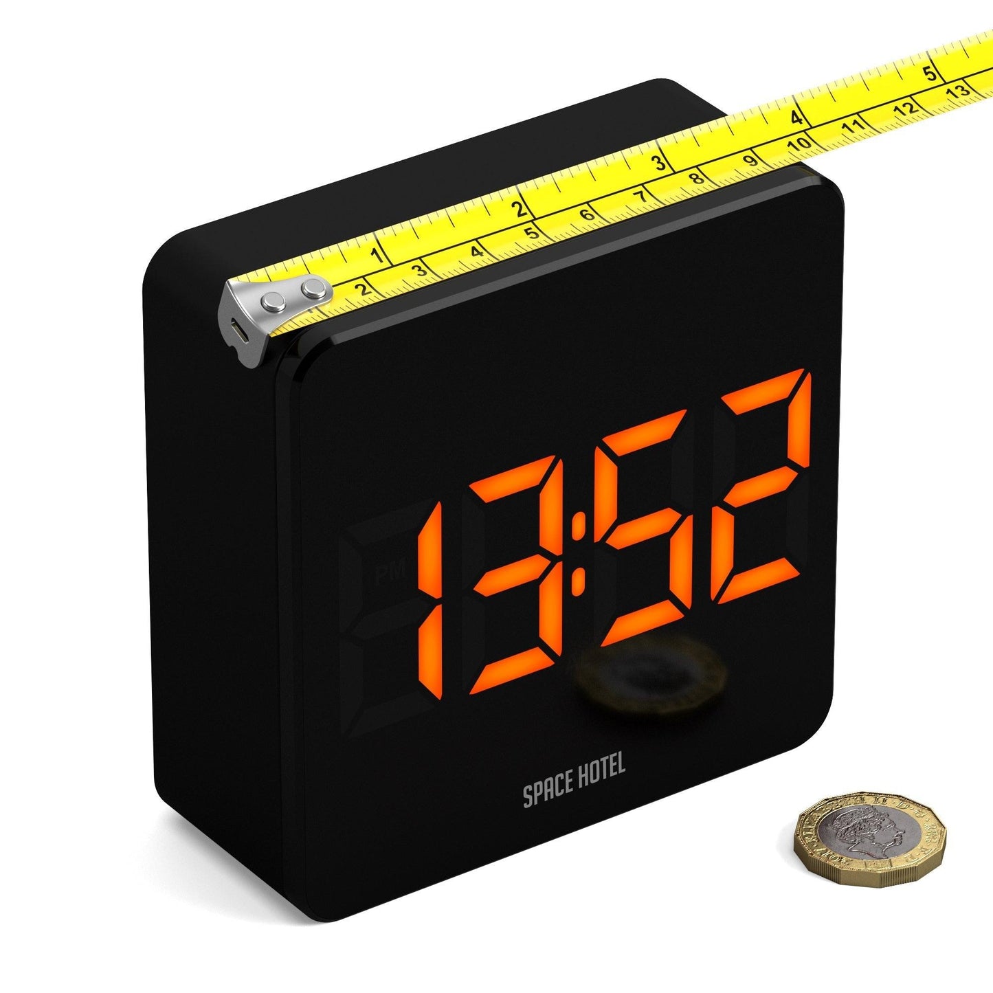Newgate Space Hotel Orbatron Alarm Clock Black Case - Black Lens - Orange Led*-Newgate-Mood