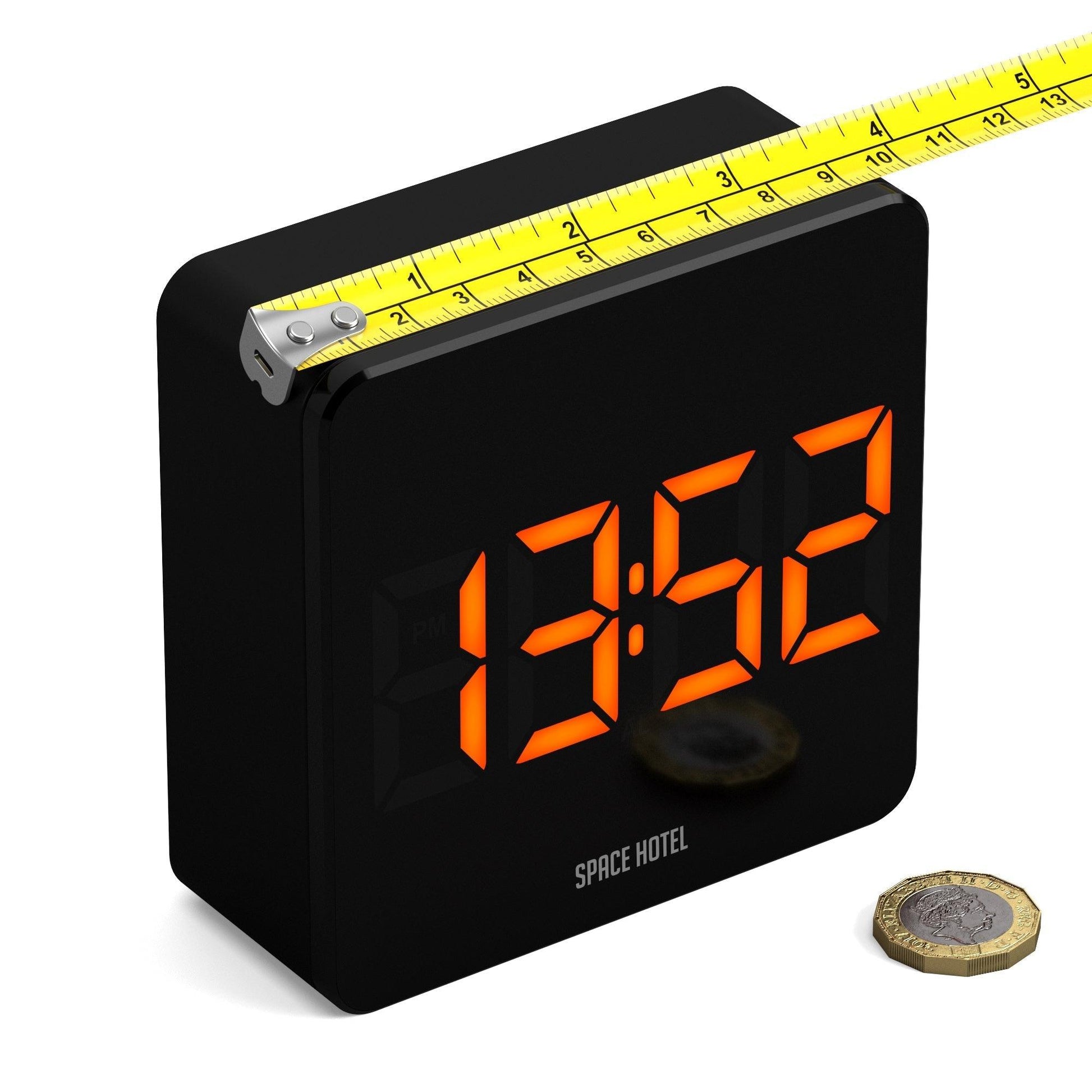 Newgate Space Hotel Orbatron Alarm Clock Black Case - Black Lens - Orange Led*-Newgate-Mood