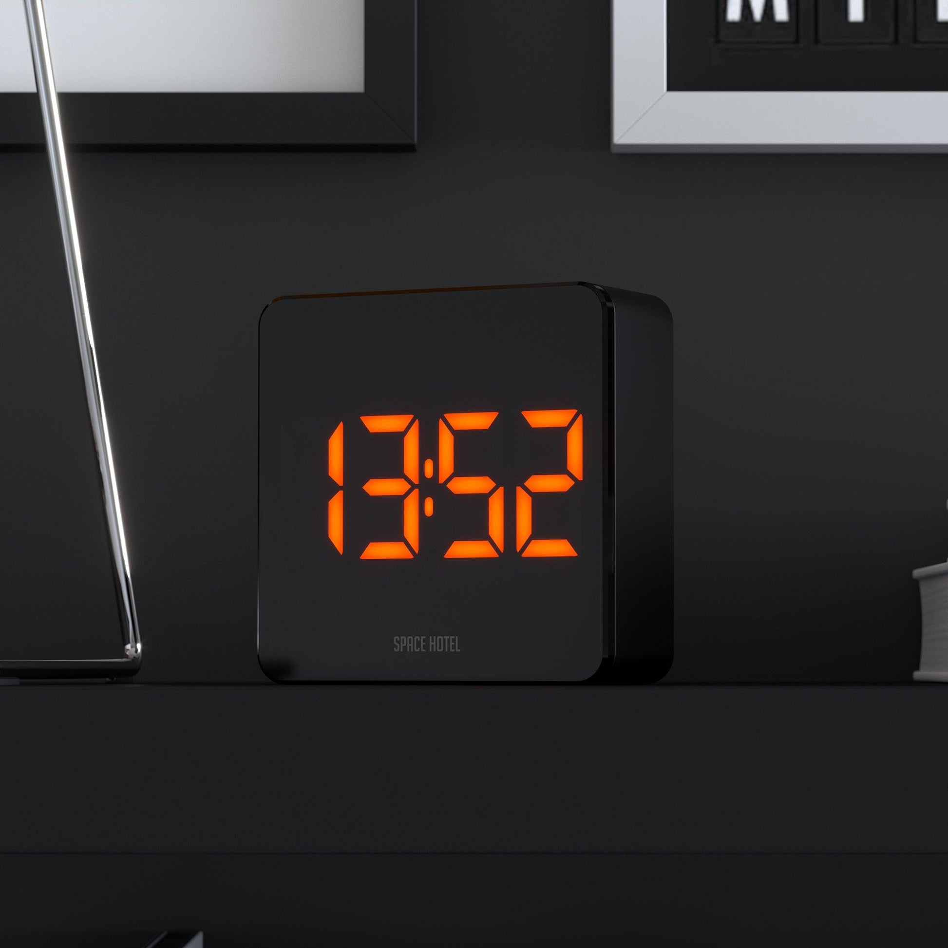 Newgate Space Hotel Orbatron Alarm Clock Black Case - Black Lens - Orange Led*-Newgate-Mood