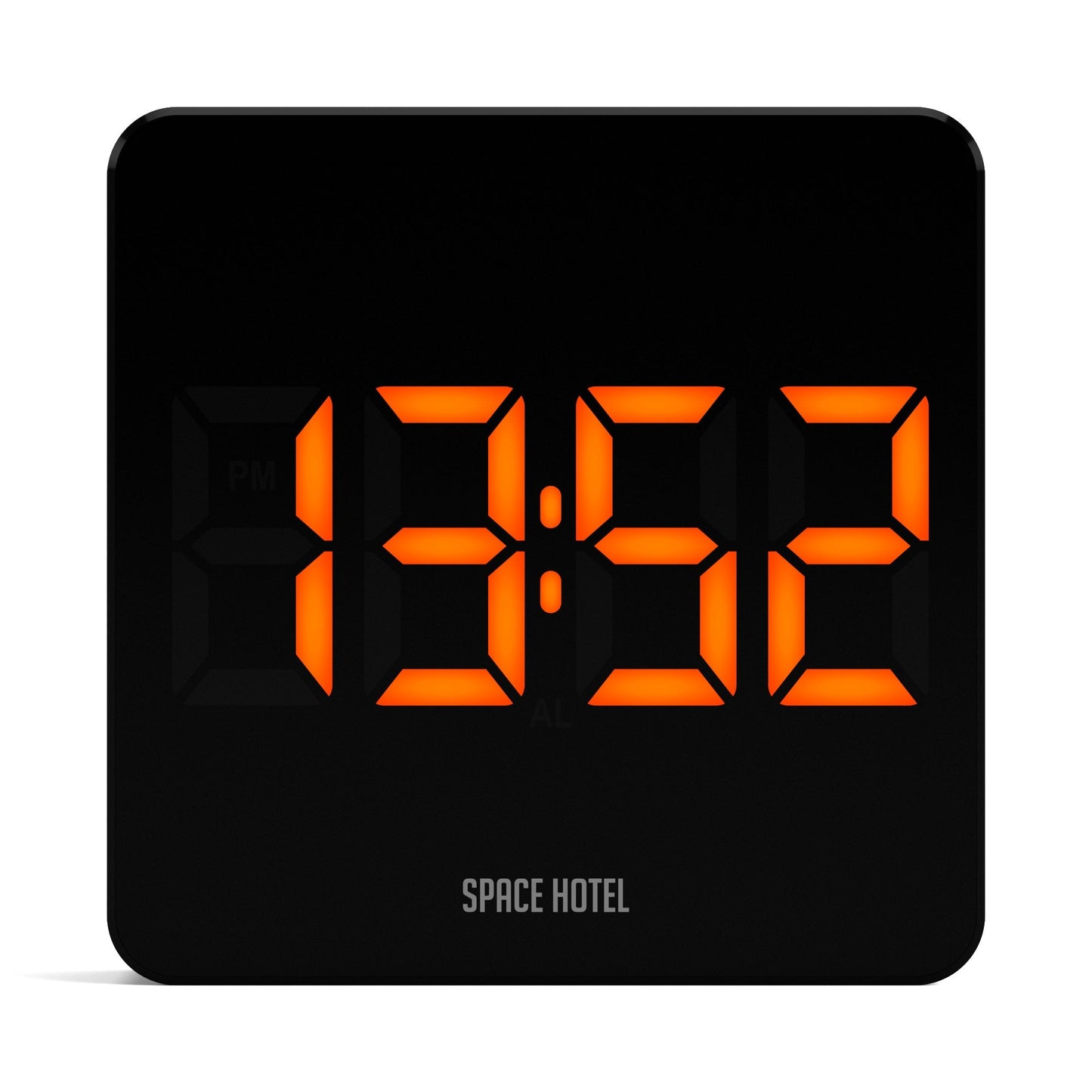 Newgate Space Hotel Orbatron Alarm Clock Black Case - Black Lens - Orange Led-Newgate-Mood
