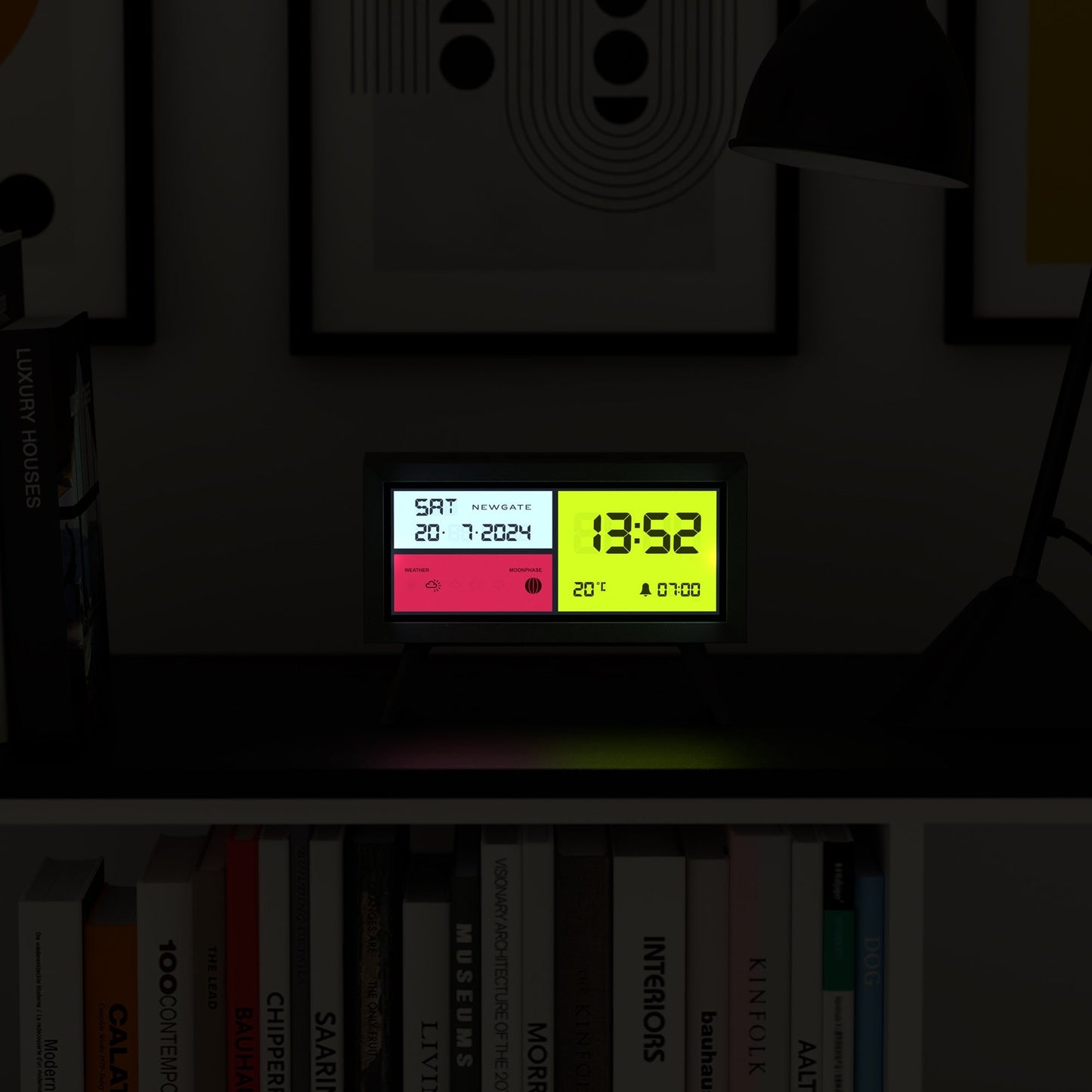 Newgate Spectronoma Lcd Alarm Clock Matte Black-Newgate-Mood
