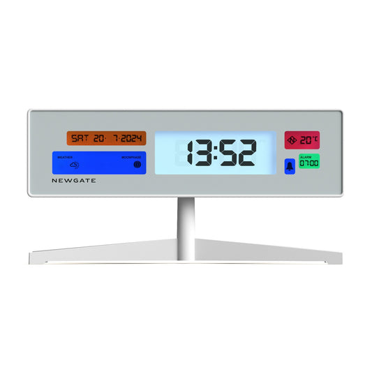 Newgate Supergenius Lcd Alarm Clock Matte White-Newgate-Mood