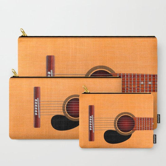 Acoustic Guitar Carry-All Pouches-Society6-Mood
