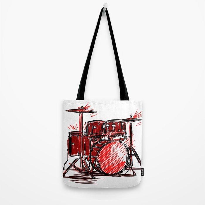 Drum Kit Tote Bag-Society6-Mood