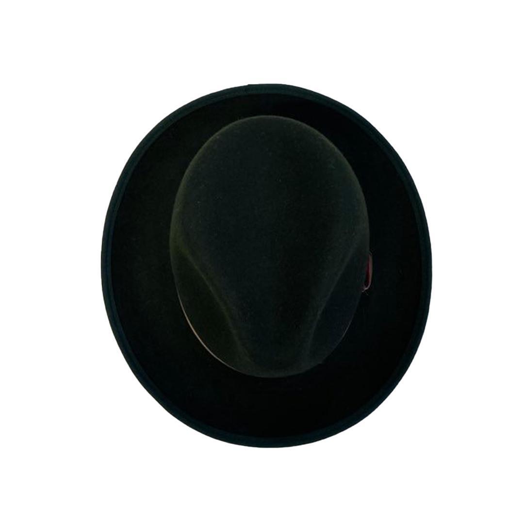 Fedora Hat/Olive - Pattern Ribbon-Hills Hat-Mood