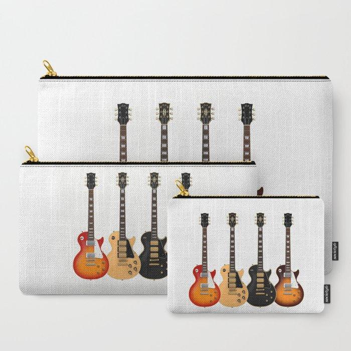Four Electric Guitars Carry-All Pouches-Society6-Mood