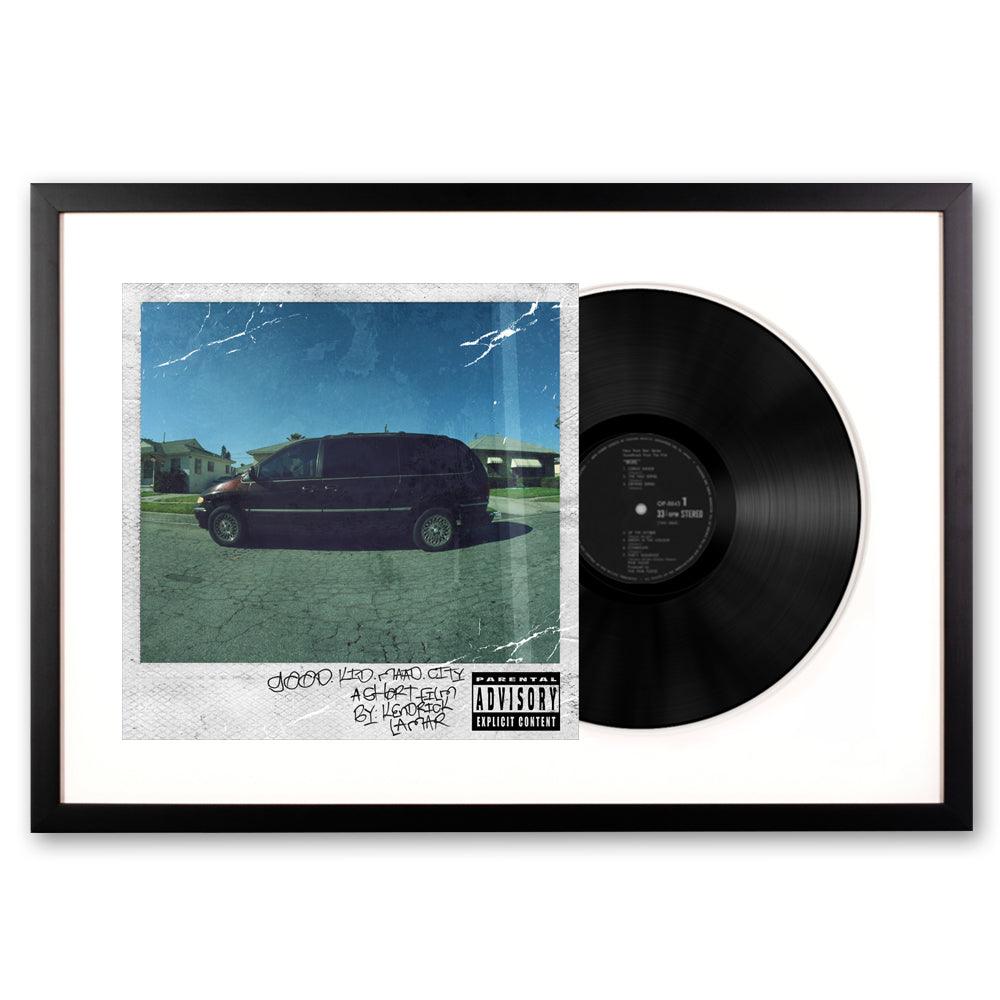 Framed Kendrick Lamar Good Kid, M.A.A.D City - Double Vinyl Album Art-Vinyl Art-Mood
