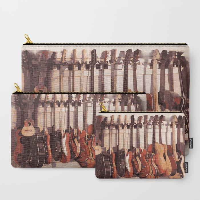 Guitars Carry-All Pouches-Society6-Mood