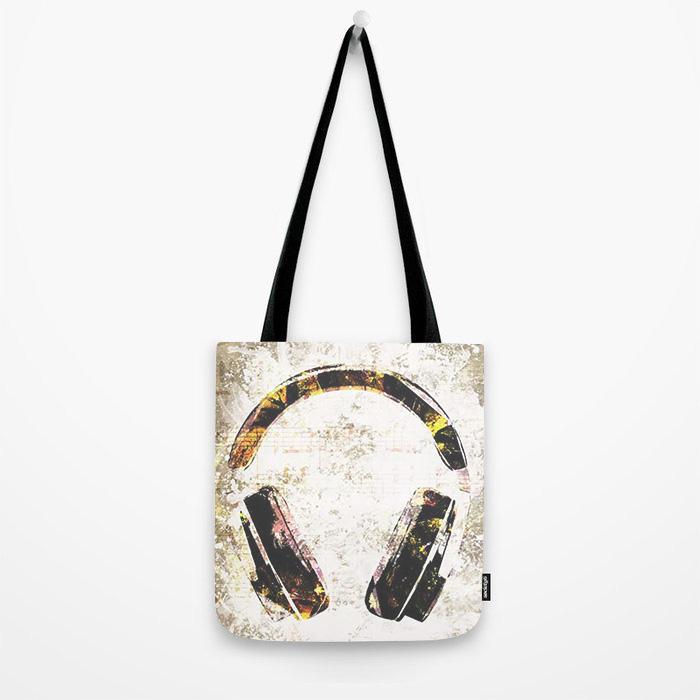 Headphone Tote Bag-Society6-Mood