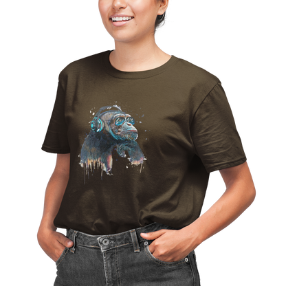 Mood / Gorilla with headphones - Unisex (T-Shirt)-Mood-Mood