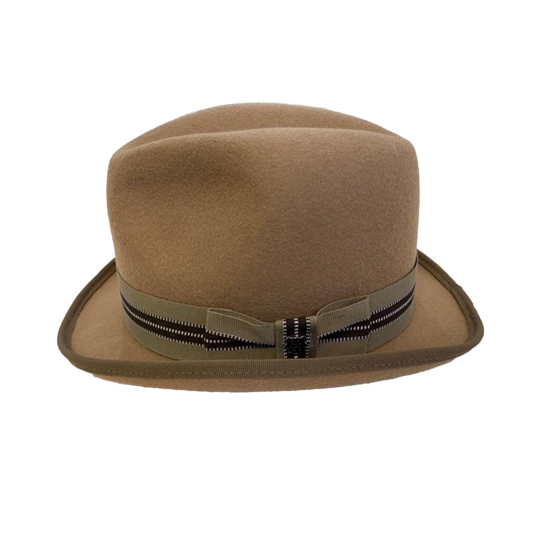 New Yorker Homburg Hat - Wool Felt-Hills Hat-Mood