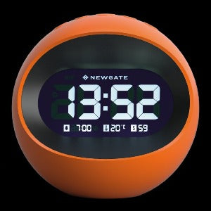 Newgate Centre Of The Earth Lcd Alarm Clock Pumpkin Orange-Newgate-Mood