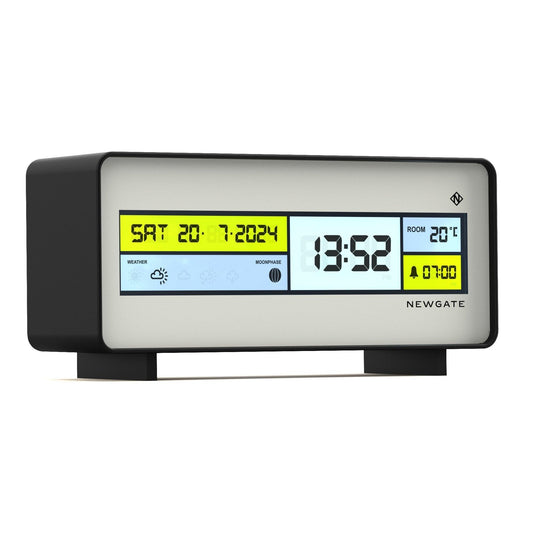 Newgate Futurama Lcd Alarm Clock Black Case White Lens*-Newgate-Mood