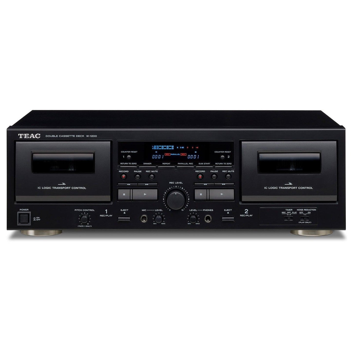 TEAC W-1200 Double Cassette Deck-Teac-Mood